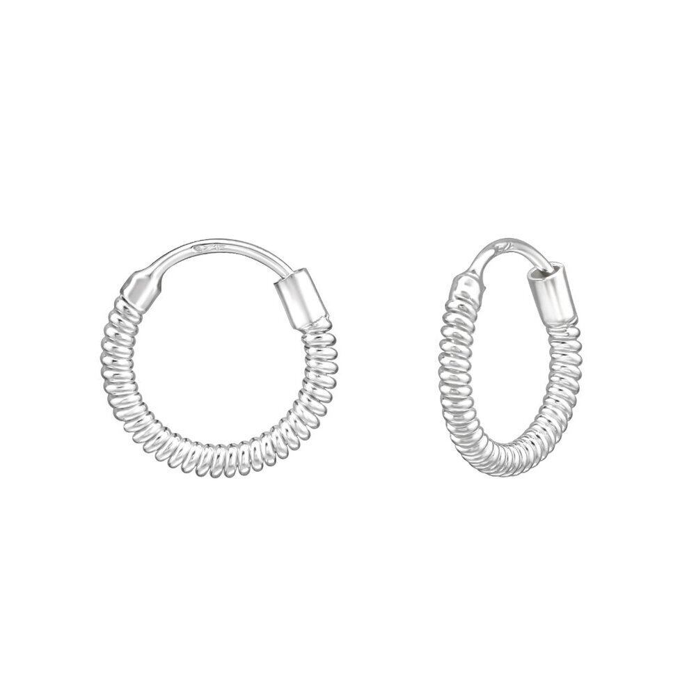 Sterling Silver Hoop Earrings 12mm - Classic Timeless Style